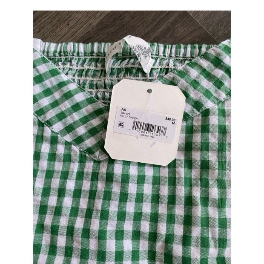 Altar'd State Green Gingham Ruffle Mini Set - Picture 7 of 7